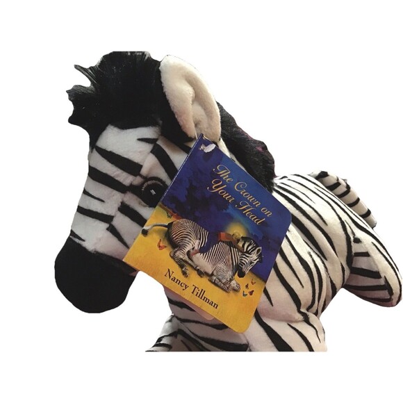 Zebra Crown on Your Head PLUSH Kohls Cares For Kids Nancy Tillman 2011 Hang Tag - Picture 9 of 9